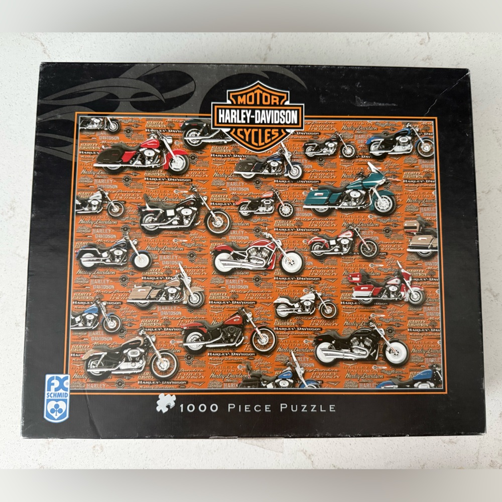 Harley-Davidson Motorcycle Collage Puzzle